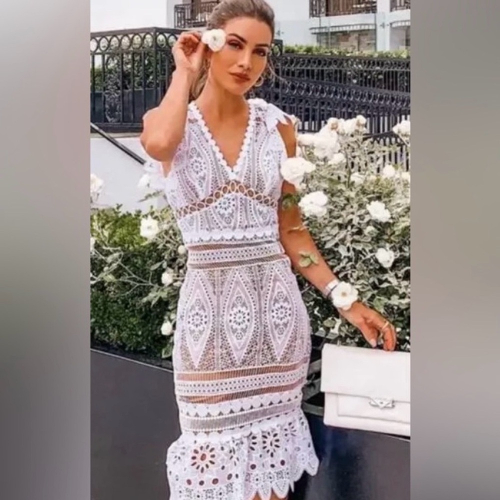 Michael Kors White Lace Dress